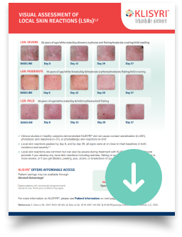 local skin reactions sheet download